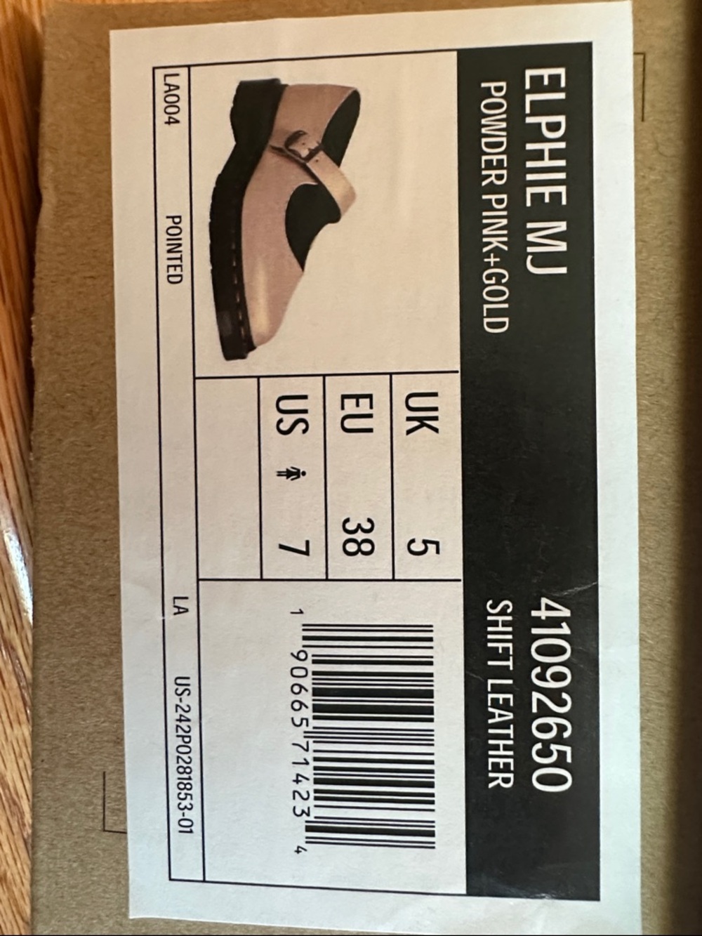 Dr. Martens Pale Pink Mary Jane Flats with Yellow Stitching - Picture 8 of 8